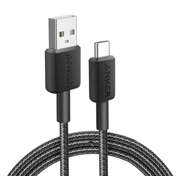 Anker 322 USB-A to USB-C 15W Cable (3ft) Nylon Braided (A81H5H11)