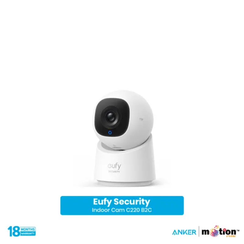 eufy Indoor Cam C220 2K Pan & Tilt Security Camera (T8W11221)