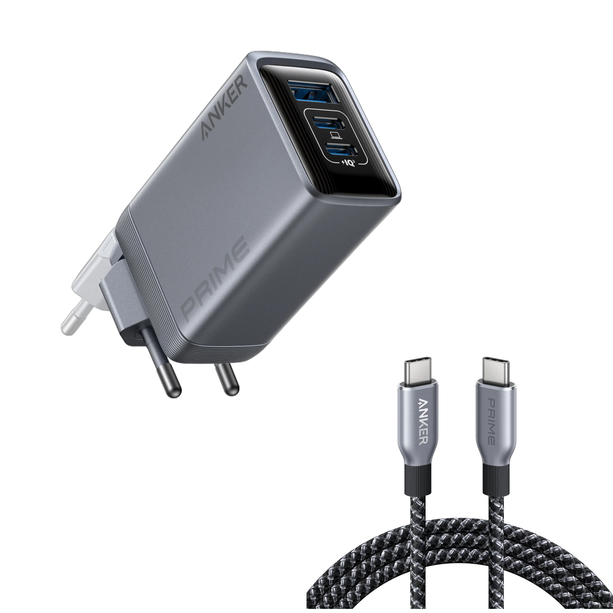 Anker Prime Charger (100W, 3 Ports, GaN)